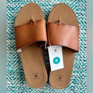 NWT Target Shade & Shore Women’s size 8 brown sandals